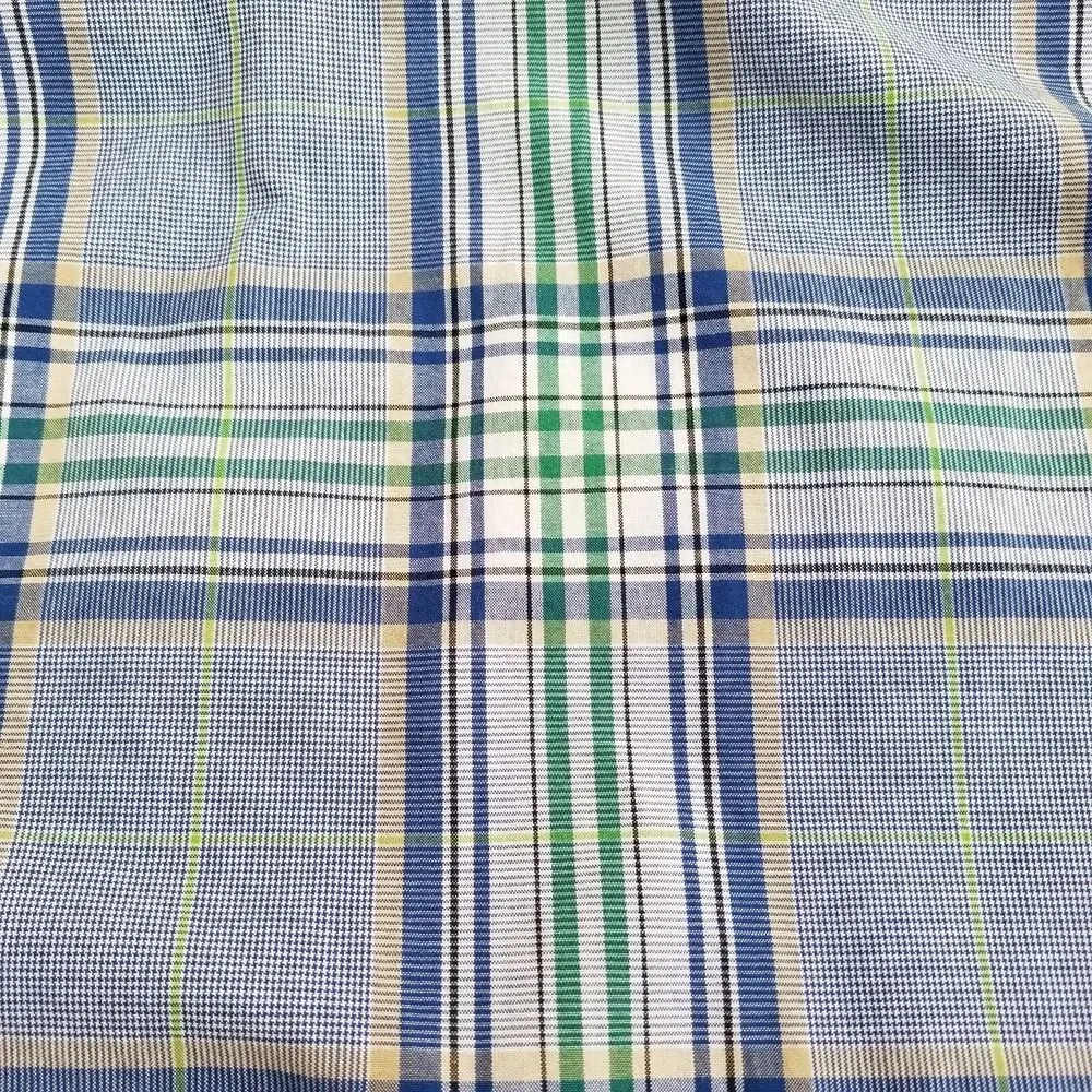 Banana Republic Button Up Shirt Mens S Roll Tab Sleeve Plaid Flap Chest Pockets